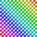 虹色キラキラシール風素材②　1000×1000（1：1）【フリー素材】
