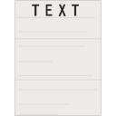 文書・TEXTのみ・三つ折り