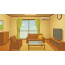 お部屋（リビング）【フリー素材あそび】