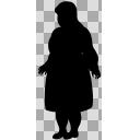 ふくよかな女性02　透過PNG（500×1066px  72dpi）