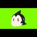 鉄腕アトムの口パククロマキー素材
