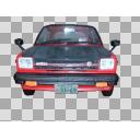 トヨタＫＰ６１スターレット　前方から②　ＰＮＧ素材