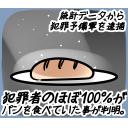 ゆるだるいネコ５(ニューステロップ編）素材集13｢犯罪者の100%がパンを食べていた｣