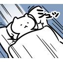 ゆるだるいネコ５(ニューステロップ編）素材集35｢高速睡眠①｣
