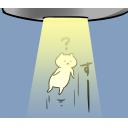 ゆるだるいネコ６(オカルト宇宙人陰謀論編)素材集11｢UFOに拉致される｡②｣