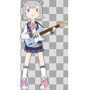 ギターを弾く六花ちゃん