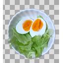 ゆで卵とレタスのサラダ