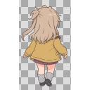 春日部つむぎの背中､背面
