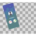 スマホ（スマートフォン）画面 非通知着信