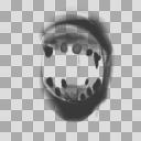 ホラー風の人の口 パターン1