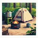 【TRPG】アイテム素材アイコン/キャンプ/ストープ/野営/料理【ゲーム/ドット絵/イラスト】