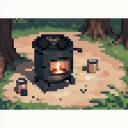 【TRPG】アイテム素材アイコン/キャンプ/ストープ/野営/料理【ゲーム/ドット絵/イラスト】