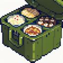 【TRPG】アイテム素材アイコン(キャンプ/弁当/食料品)【ゲーム/ドット絵/イラスト】
