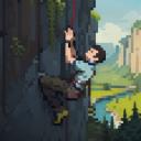 【TRPG】アイテム素材アイコン(絶壁/崖/冒険/ロッククライミング/登山)【ゲーム/ドット絵/イラスト】