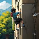 【TRPG】アイテム素材アイコン(絶壁/崖/冒険/ロッククライミング/登山)【ゲーム/ドット絵/イラスト】