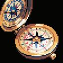 【TRPG】アイテム素材アイコン(方位磁石/マップ)【ゲーム/ドット絵/イラスト】