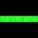 「PUSH START BUTTON」文字（ノーマル）点滅動画素材
