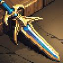 【TRPG】アイテム素材アイコン(伝説の剣/ソード)【ゲーム/ドット絵/イラスト】
