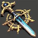 【TRPG】アイテム素材アイコン(伝説の剣/ソード)【ゲーム/ドット絵/イラスト】