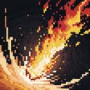 【TRPG】アイテム素材アイコン(火炎魔法)【ゲーム/ドット絵/イラスト】
