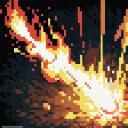 【TRPG】アイテム素材アイコン(火炎魔法)【ゲーム/ドット絵/イラスト】