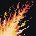 【TRPG】アイテム素材アイコン(火炎魔法)【ゲーム/ドット絵/イラスト】