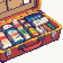【TRPG】アイテム素材アイコン(支援物資/医療キット/救急箱)【ゲーム/ドット絵/イラスト】