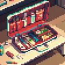 【TRPG】アイテム素材アイコン(支援物資/医療キット/救急箱)【ゲーム/ドット絵/イラスト】