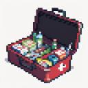 【TRPG】アイテム素材アイコン(支援物資/医療キット/救急箱)【ゲーム/ドット絵/イラスト】