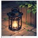 【TRPG】アイテム素材アイコン(ランタン/冒険/キャンプ/灯り)【ゲーム/ドット絵/イラスト】