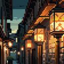 【TRPG】アイテム素材アイコン(街灯/夜景/街の灯/都市)【ゲーム/ドット絵/イラスト】