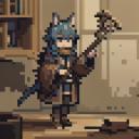 【TRPG】アイテム素材アイコン(猫耳/魔法使い)【ゲーム/ドット絵/イラスト】