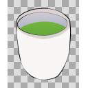 706 コップの水 (緑)【立ち絵素材 PNG】