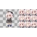 ちび雨衣ちゃん素材