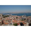 トルコ　イスタンブール　ガラタ塔から見たボスポラス海峡方面