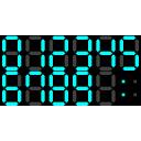 デジタル時計の文字を小さくしてみた