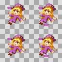 ドット絵で旧作魔理沙