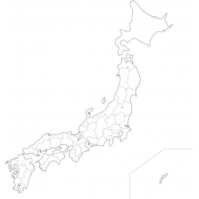 素材 日本地図 白地図 ニコニ コモンズ