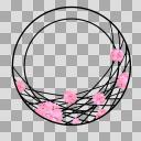 【丸フレーム枠】30　八重桜3