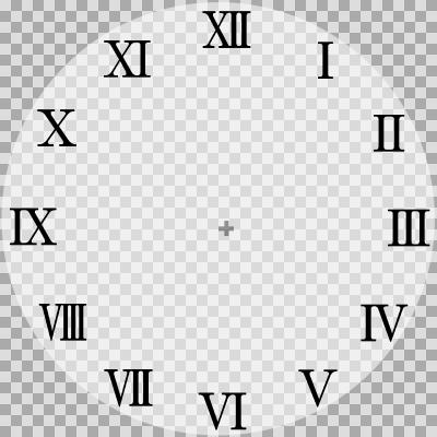 時計板調ローマ数字並び背景有り 透過png ニコニ コモンズ