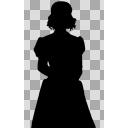 クラシック調ドレス　シルエット上半身版