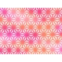 【背景素材】麻の葉１（紅）【和風】