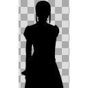 クラシック調ドレス２　シルエット上半身版