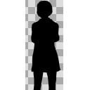 女性シルエット上半身版