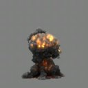 爆発（1080×1080／合成用マスクあり）