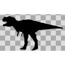 立ち絵 恐竜シルエット ティラノサウルス Trex その1 ニコニ コモンズ