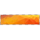 フラットデザインローポリセリフ枠 オレンジ Hd対応 透過png ニコニ コモンズ
